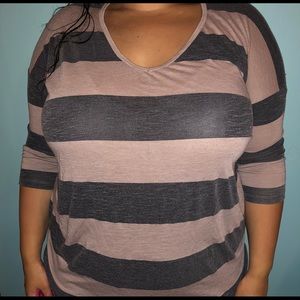 striped, half sleeved comfy shirt
